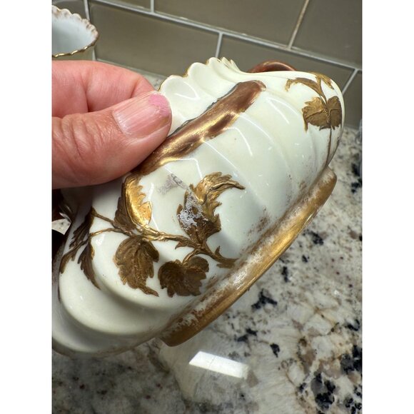 Antique Haviland Co. Limoges France Depose Creamer Sugar Bowl Porcelain Read - Picture 7 of 16